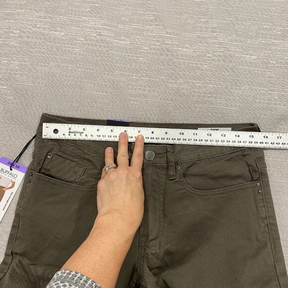 Buffalo David Bitton SAM Jeans Mens 30 x 32 Brown Denim Slim Fit Straight - Picture 8 of 12